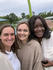 women taking selfie at photography retreat
